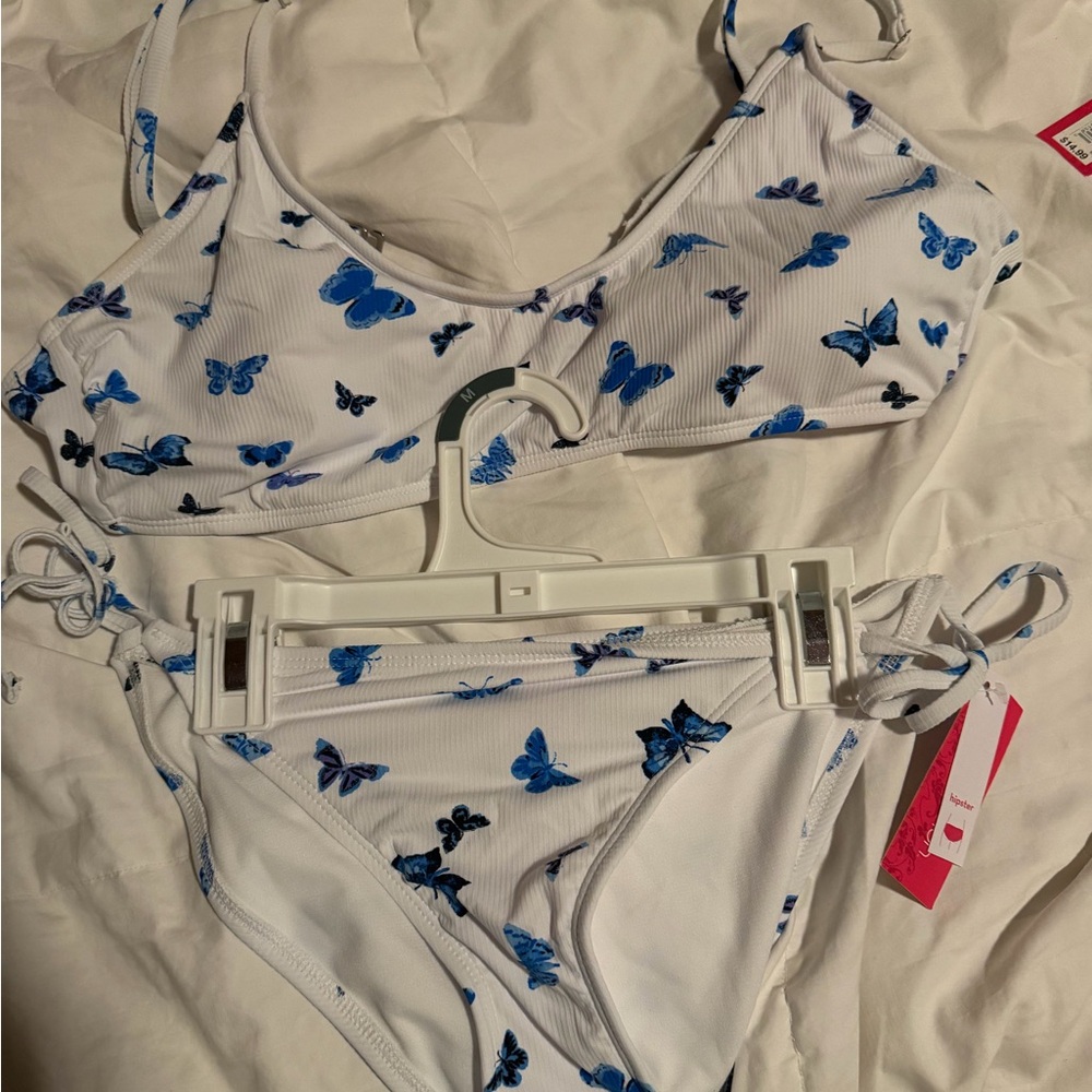 Target Blue and White Butterfly Bikini